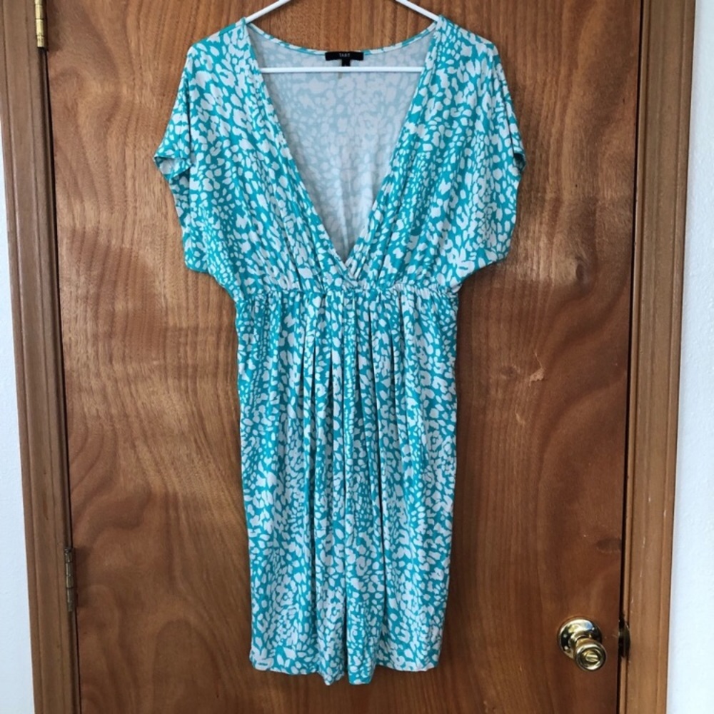 • 2/$10 • Tart Blue and White V Neck Dress